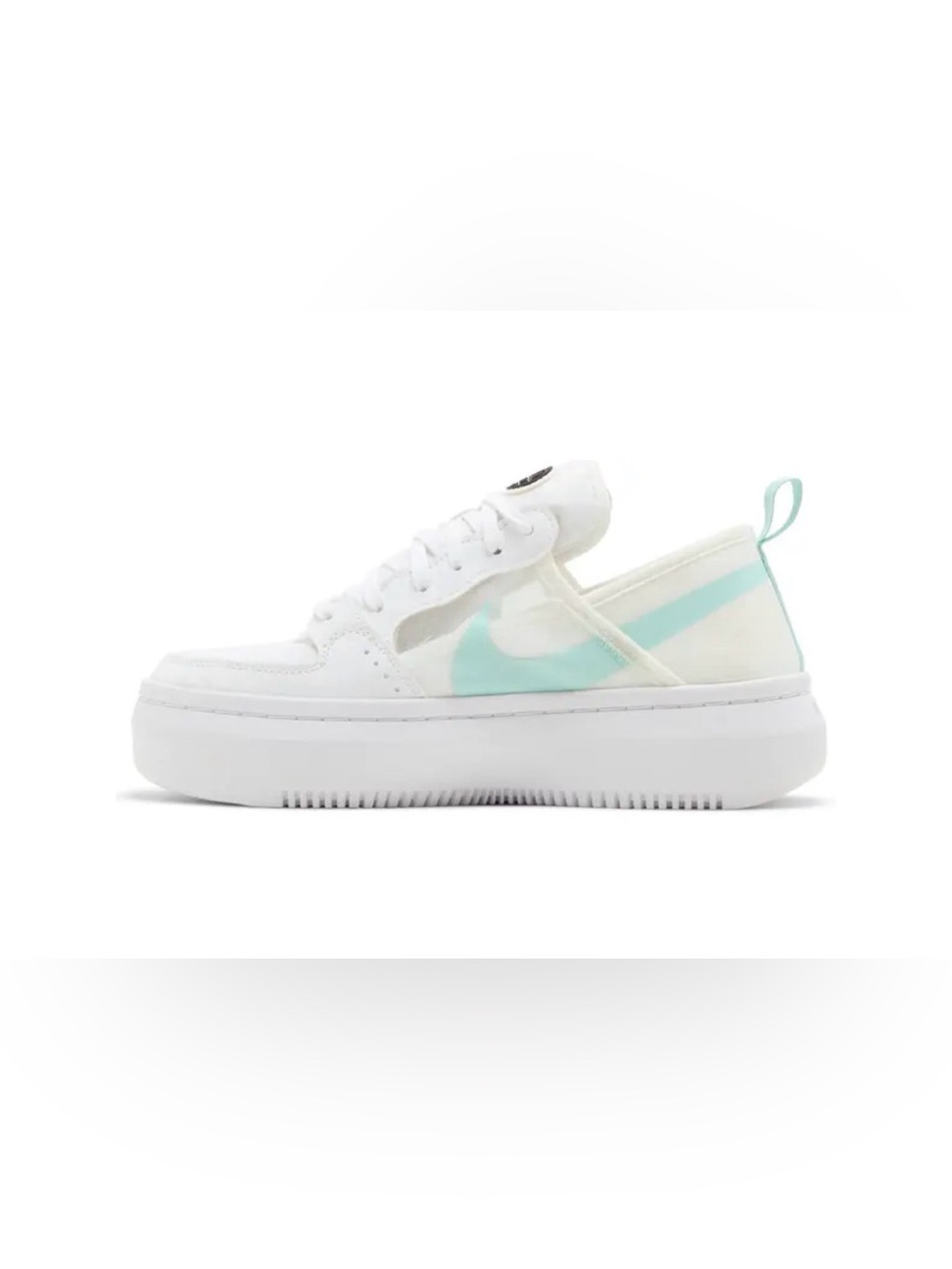 Nike Court Vision Alta TXT White Light Dew Platform Sneakers Women’s 7.5